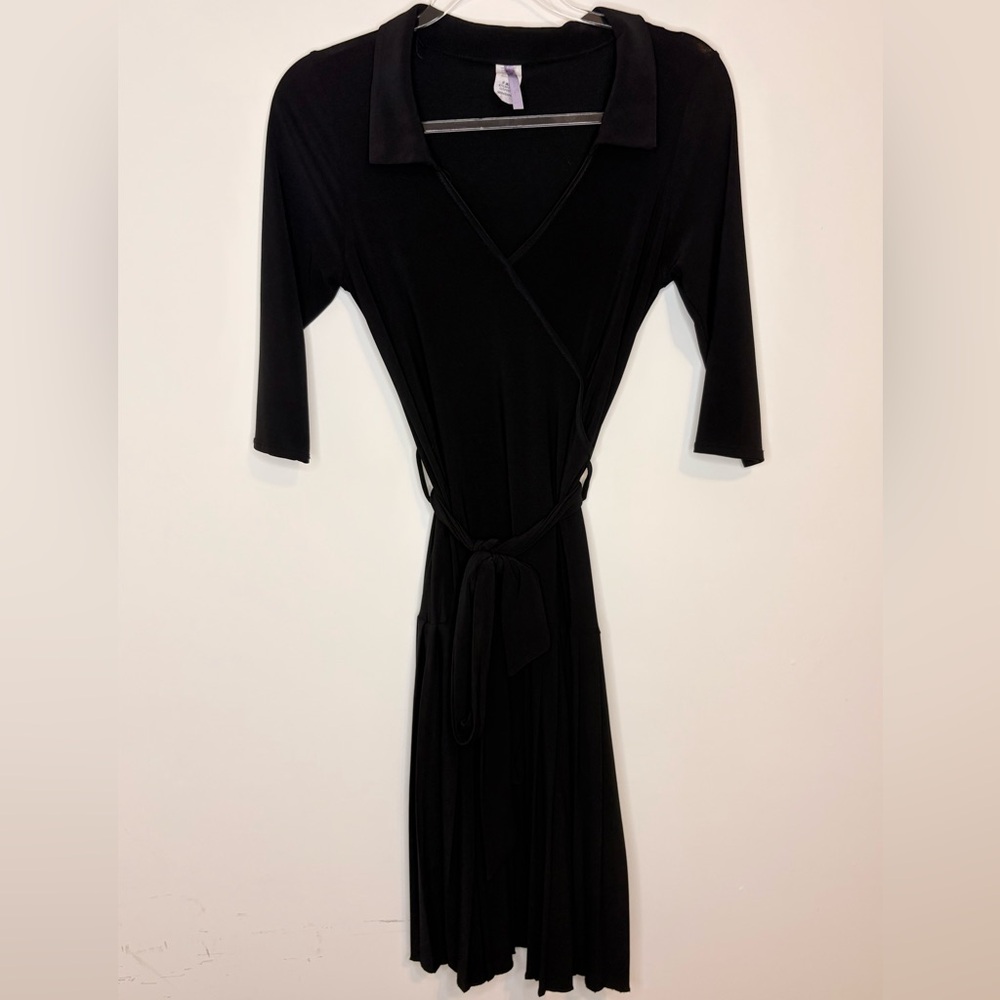 Black V Neck Dress